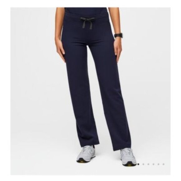FIGS Livingston Navy Blue Straight Leg Classic Scrub Pants Womens Large Tall - Picture 1 of 9